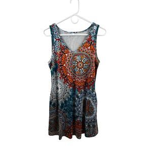 Mandala Print Tank Top dress Women's size M